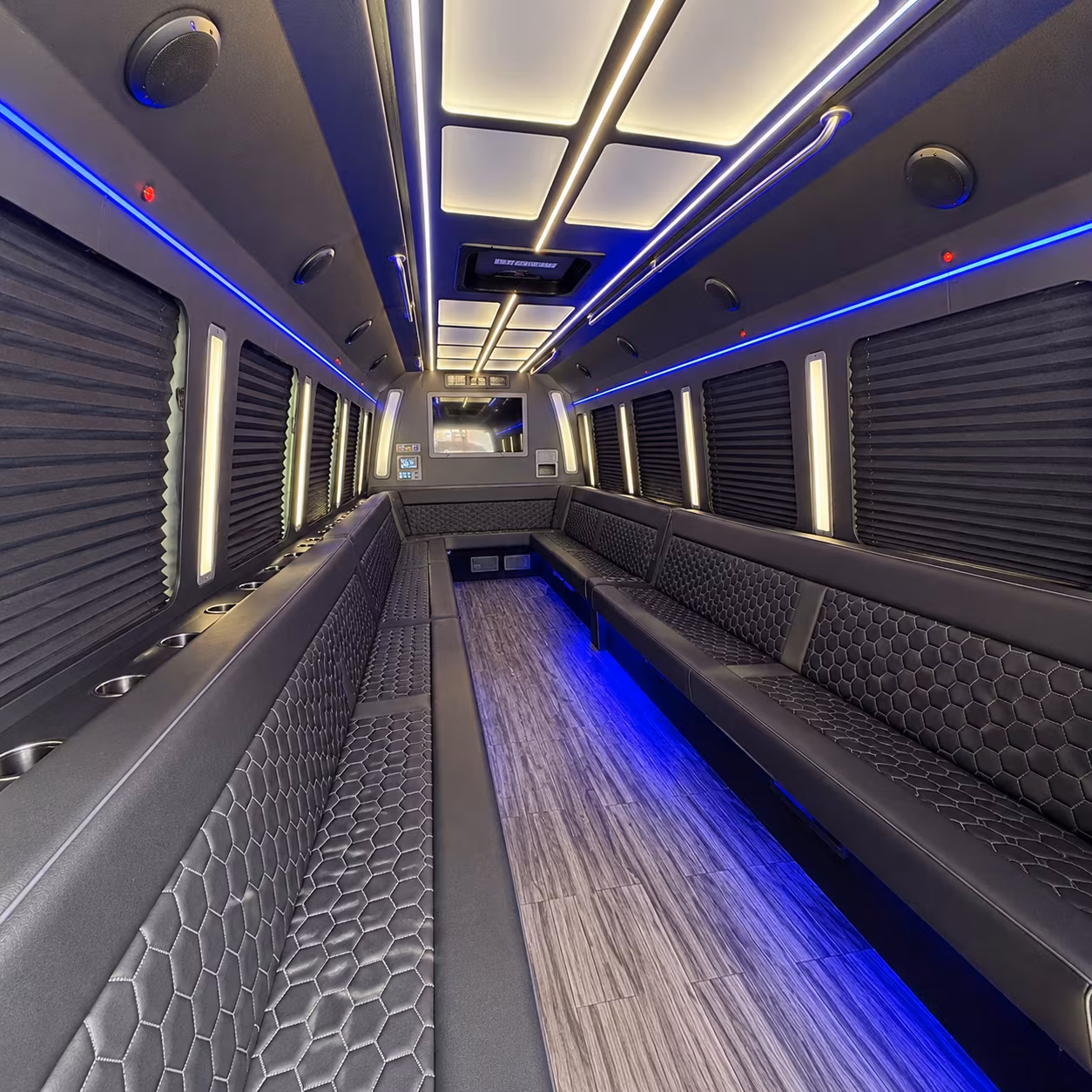 chattanooga 30 passenger party bus interior