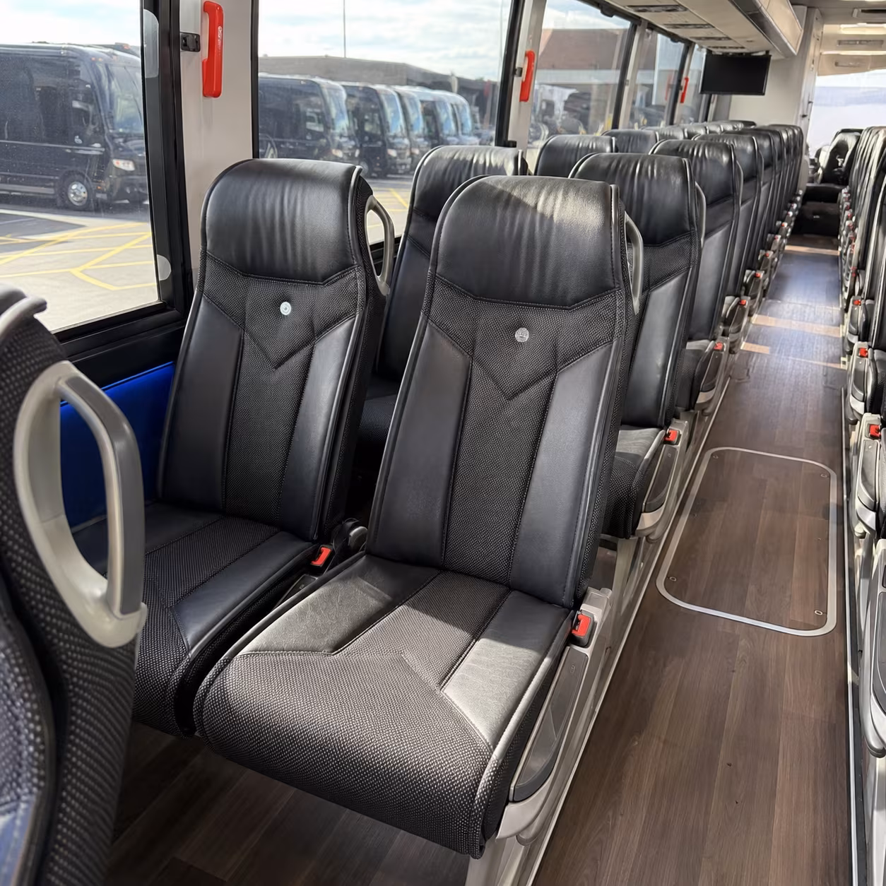 chattanooga 40 passenger charter bus interior