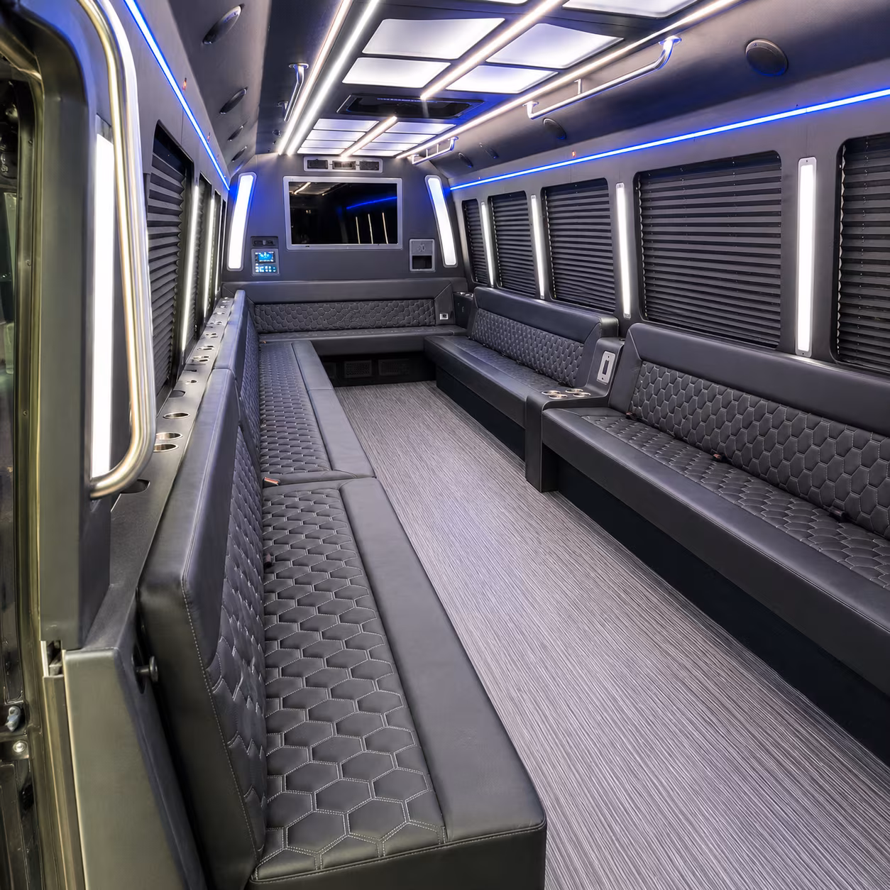 chattanooga 40 passenger party bus interior