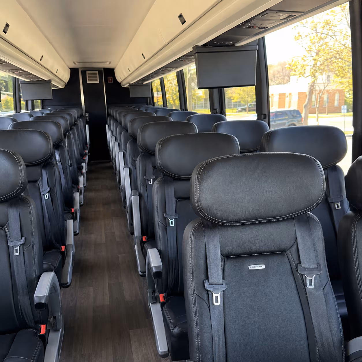 chattanooga 45 passenger charter bus inside