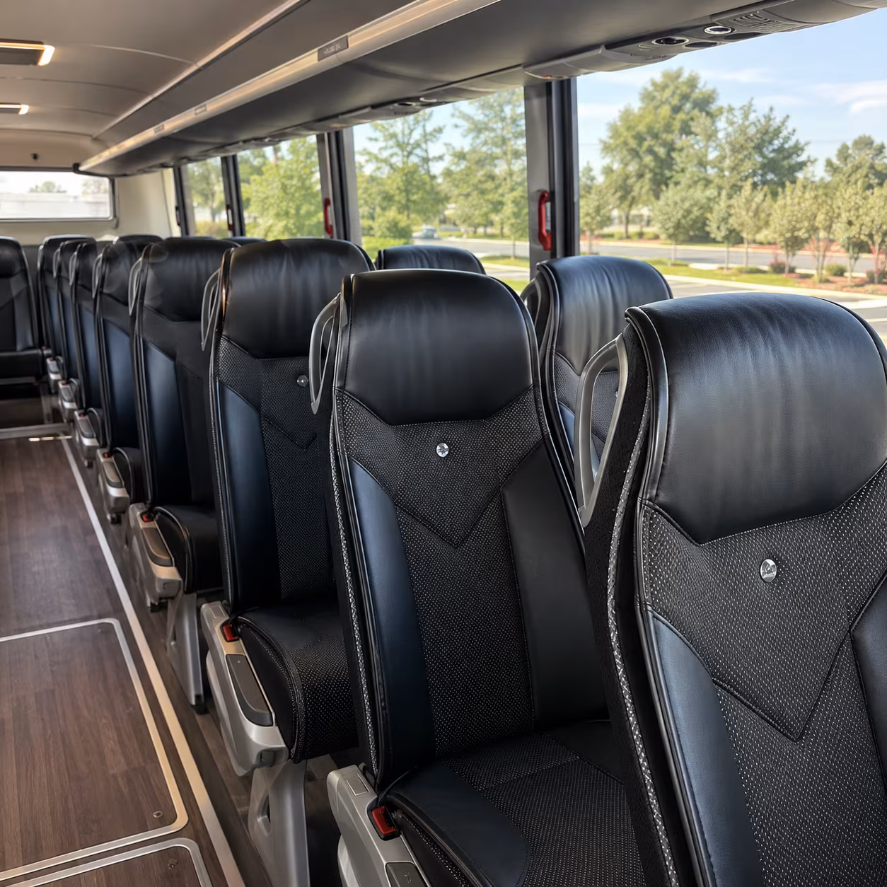chattanooga 45 passenger charter bus interior