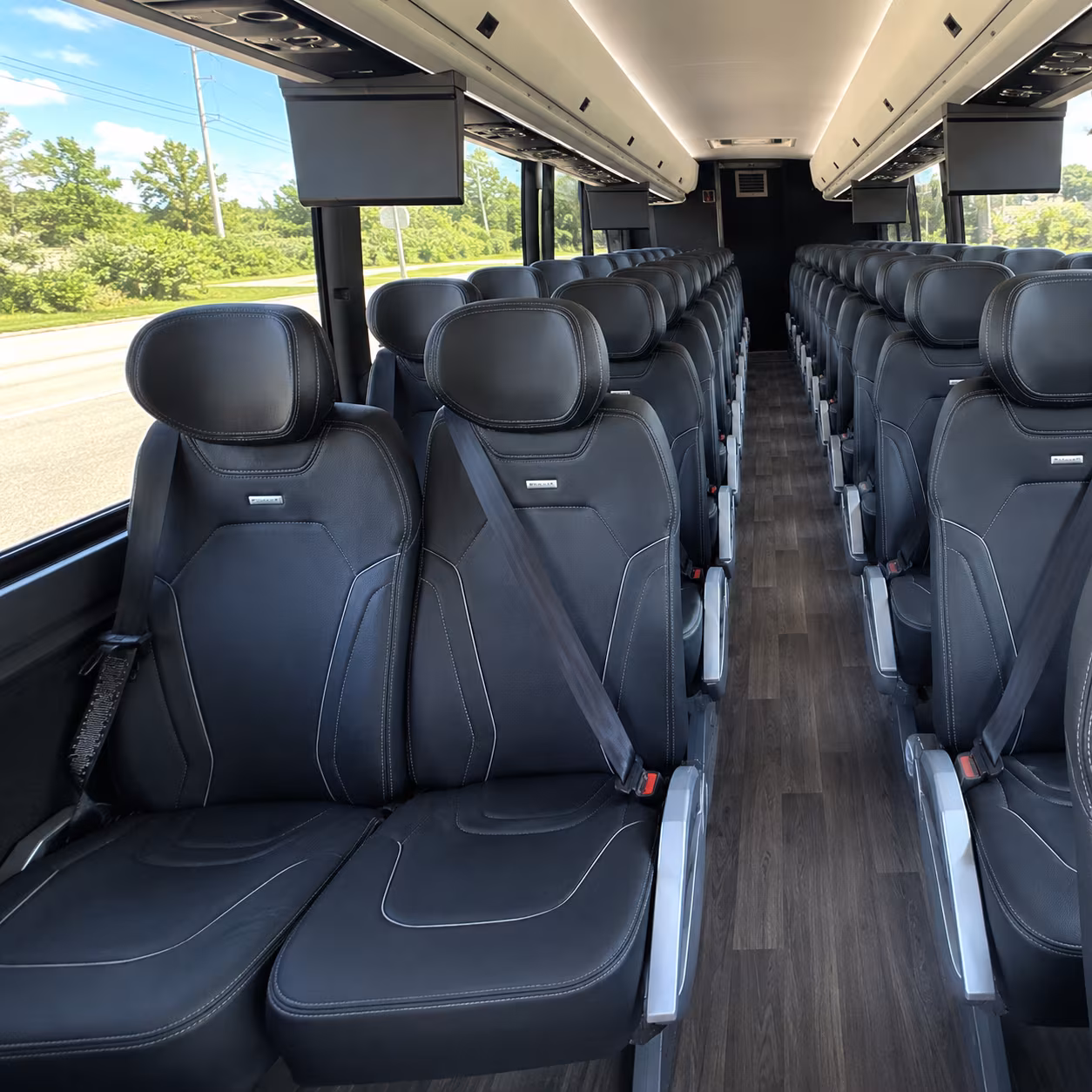 chattanooga 47 passenger charter bus inside