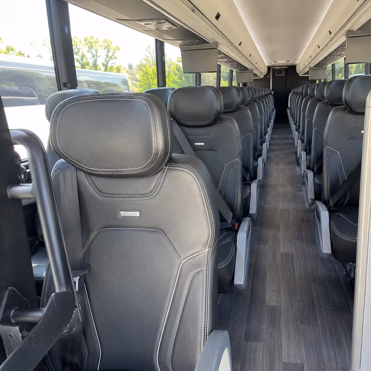 chattanooga 47 passenger charter bus interior