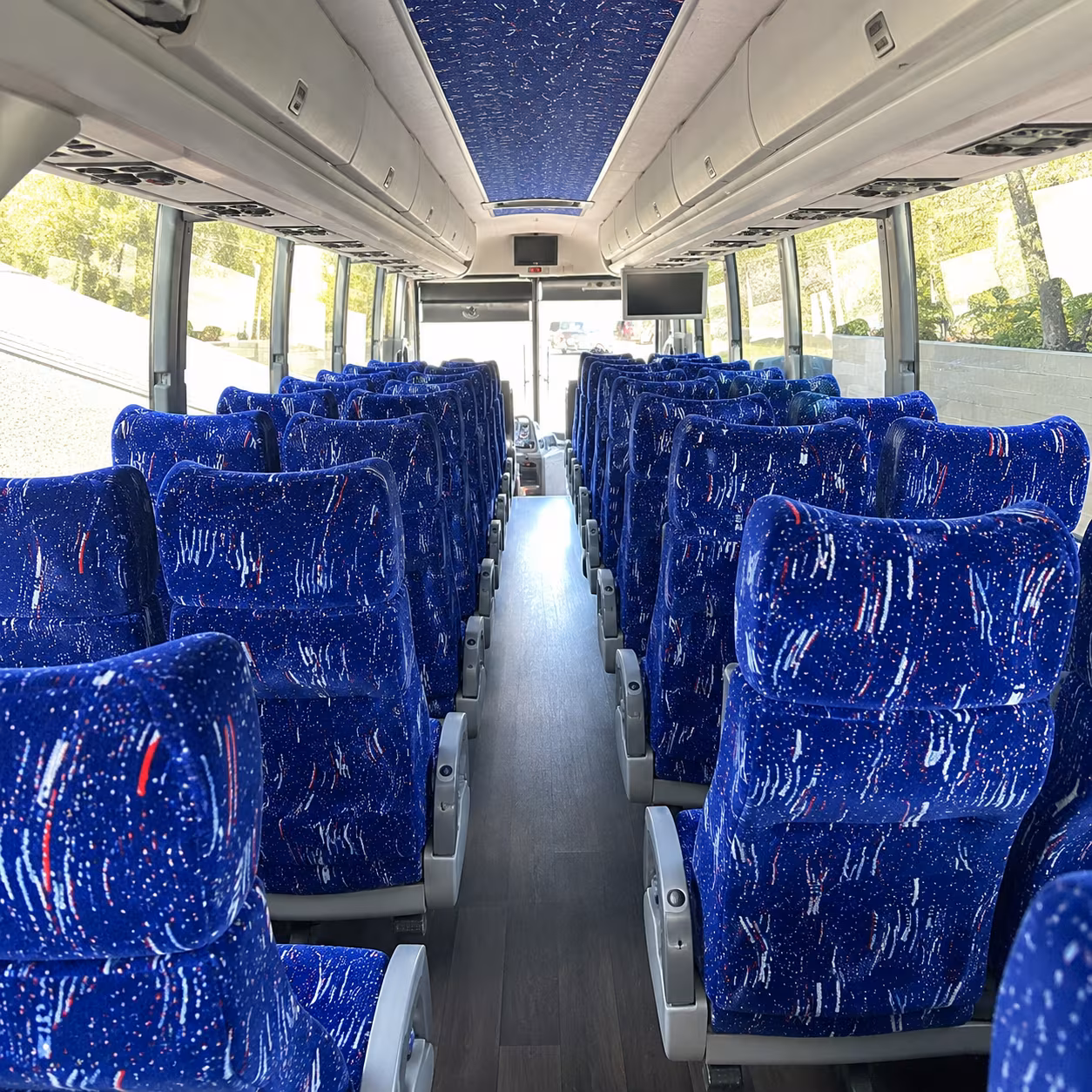 chattanooga 50 passenger charter bus interior