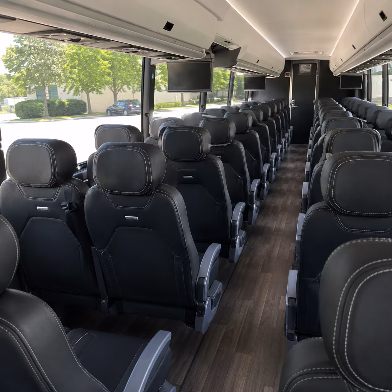 chattanooga 56 passenger charter bus interior