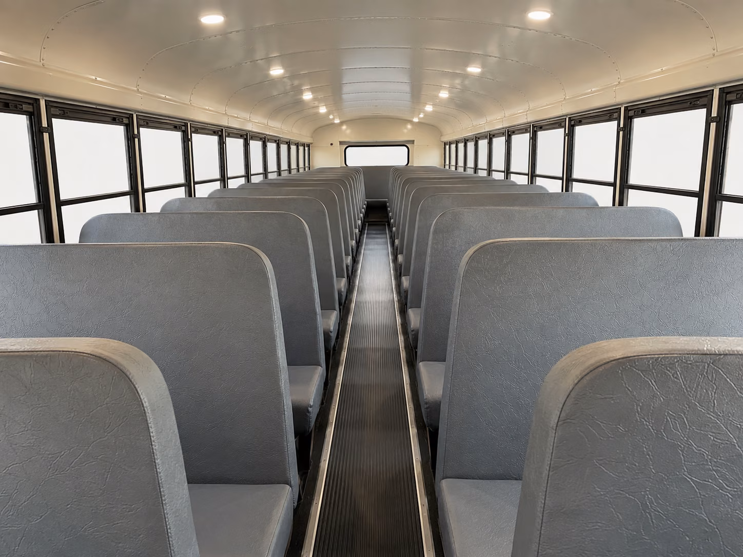 school bus inside